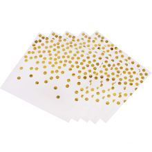 Christmas Gold Paper Dinner Dots Paper Napkins Guest Towels, 100PCS Disposable Hand Towel Paper Napkins for Birthday, Wedding